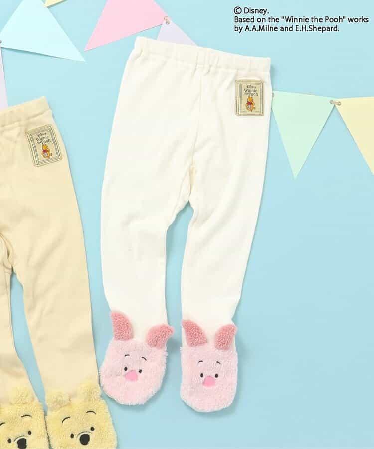 迪士尼角色/小熊維尼/腳尖圖案連褲襪