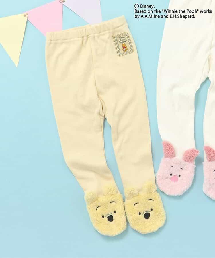 迪士尼角色/小熊維尼/腳尖圖案連褲襪