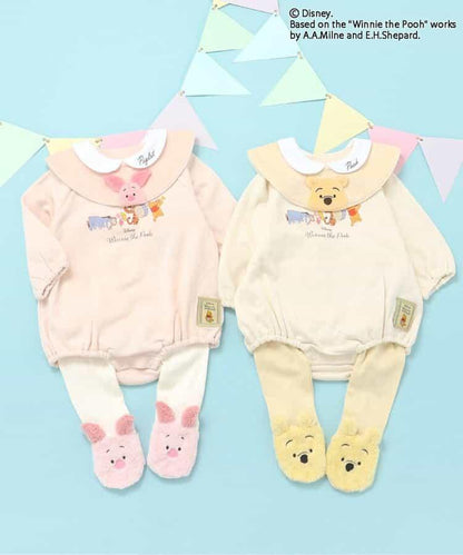 迪士尼角色/小熊維尼/腳尖圖案連褲襪