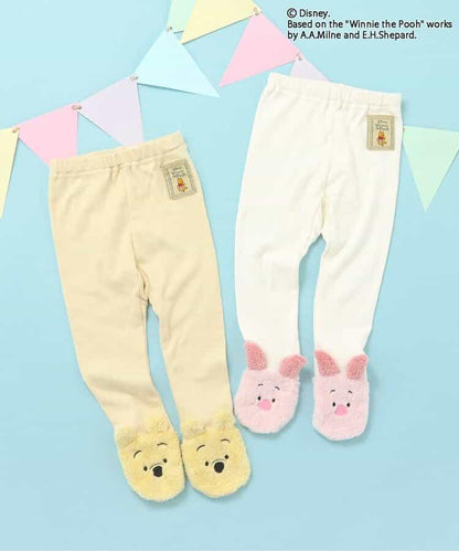 迪士尼角色/小熊維尼/腳尖圖案連褲襪
