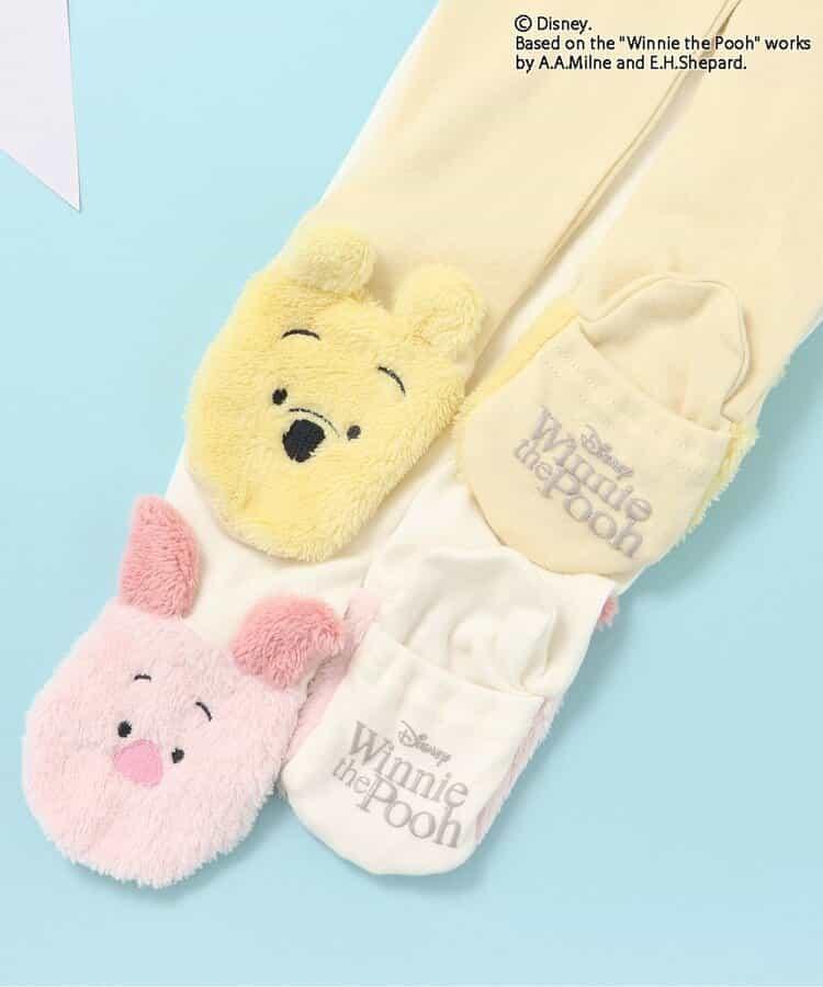 迪士尼角色/小熊維尼/腳尖圖案連褲襪