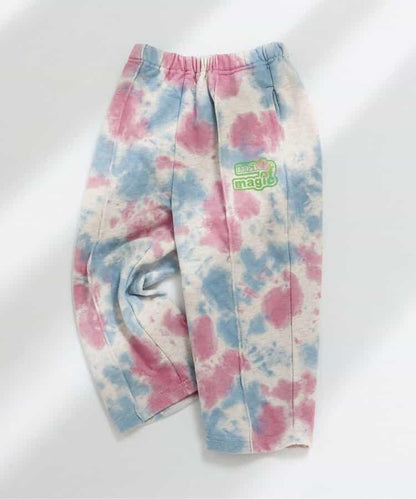 扎染針織長褲（可成套搭配） 十分褲