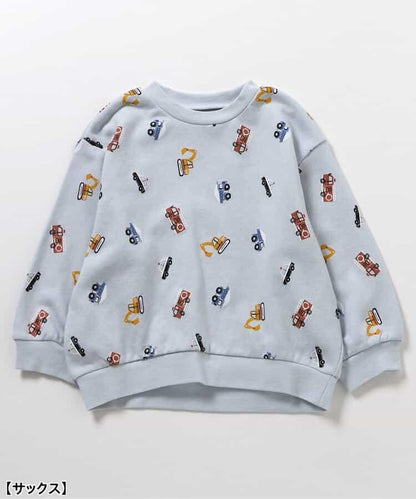 貴賓犬與汽車圖案衛衣睡衣