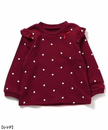 愛心花卉圖案衛衣家居服