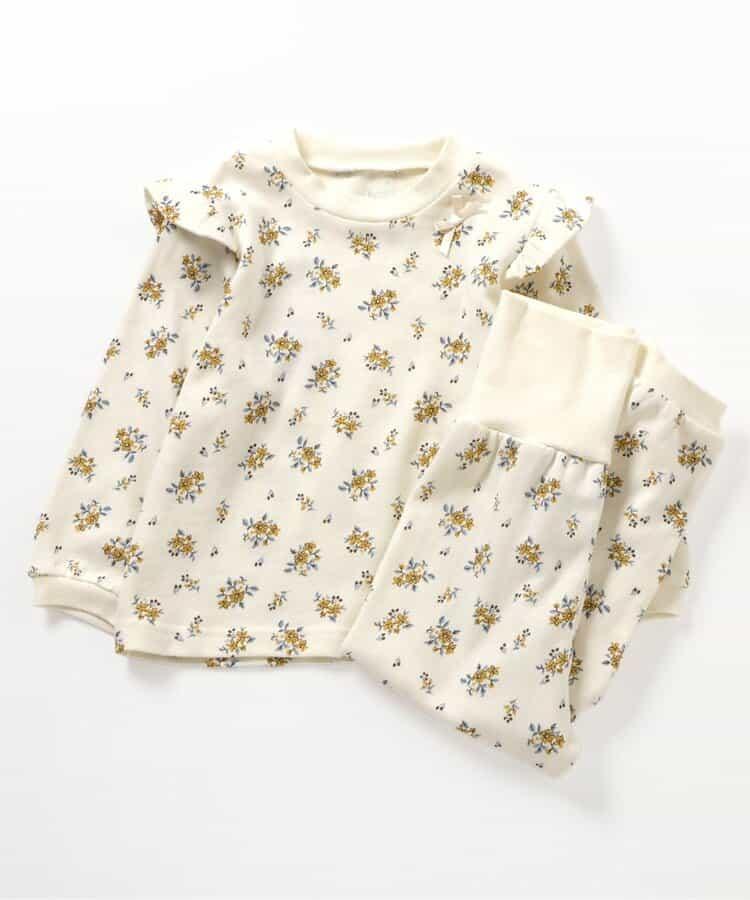 愛心花卉圖案衛衣家居服