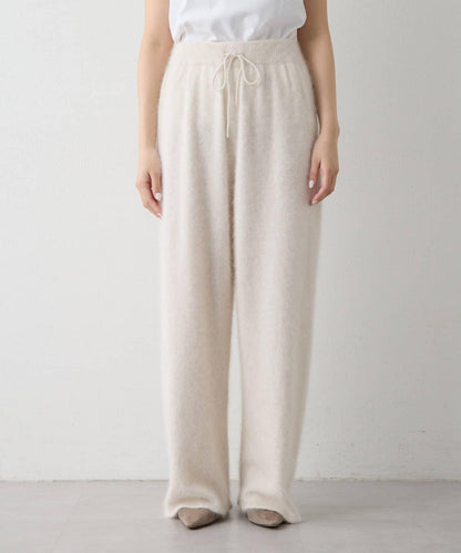 【THE PAUSE】仿毛針織抽繩長褲