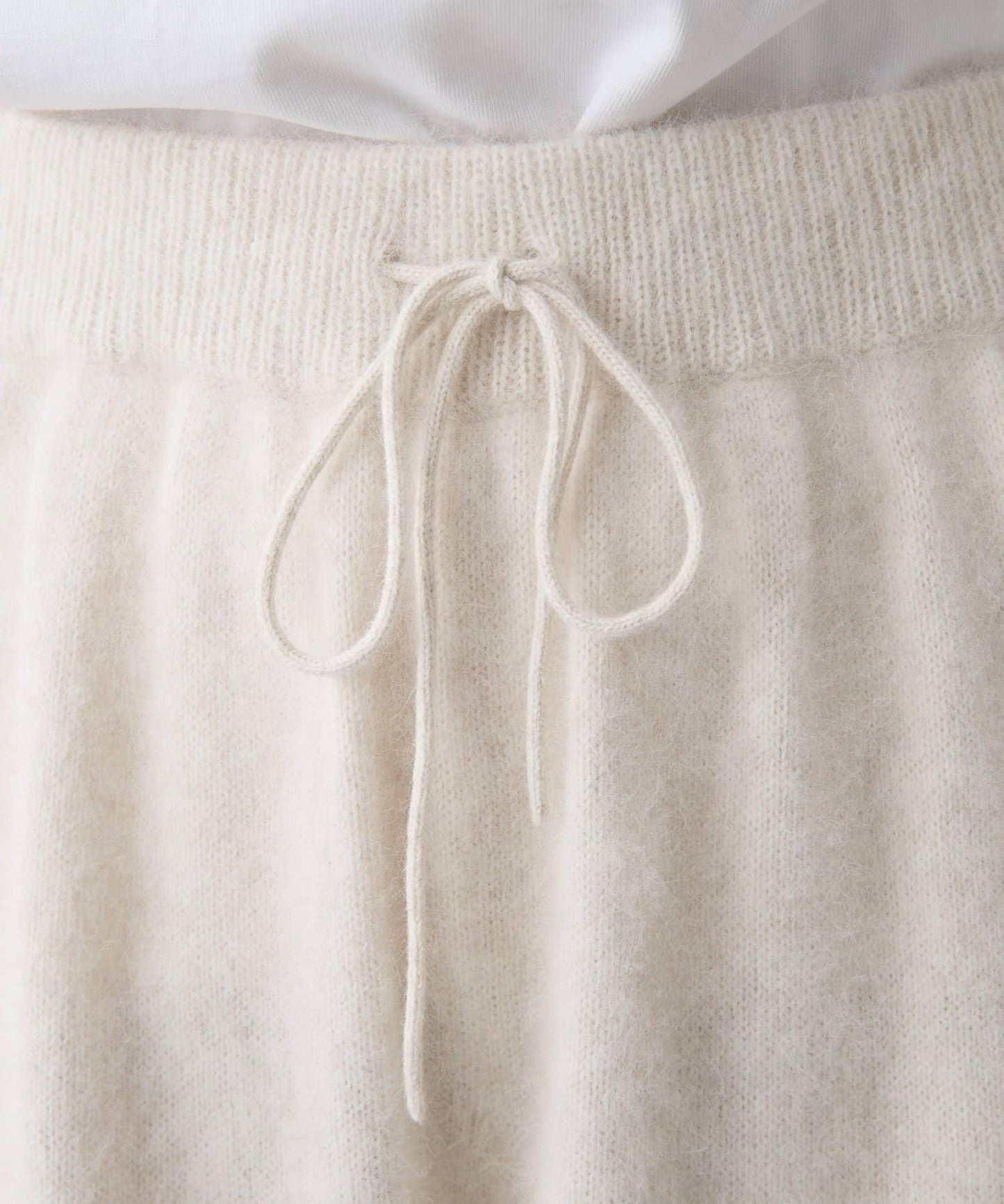 【THE PAUSE】仿毛針織抽繩長褲