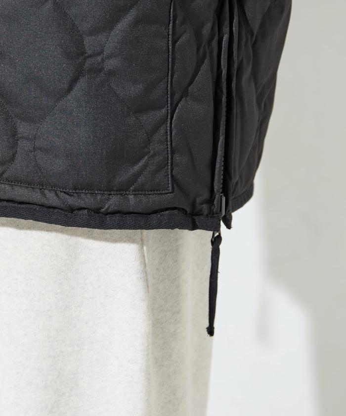 特別款可雙面穿羊羔絨拼接菱格無領羽絨服【限量】
