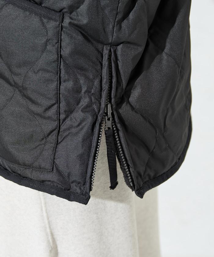 特別款可雙面穿羊羔絨拼接菱格無領羽絨服【限量】