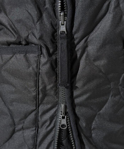 特別款可雙面穿羊羔絨拼接菱格無領羽絨服【限量】