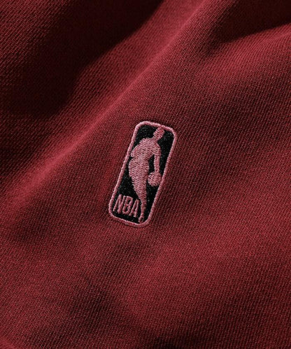 NBA球隊標誌貼布後背印花圓領衛衣