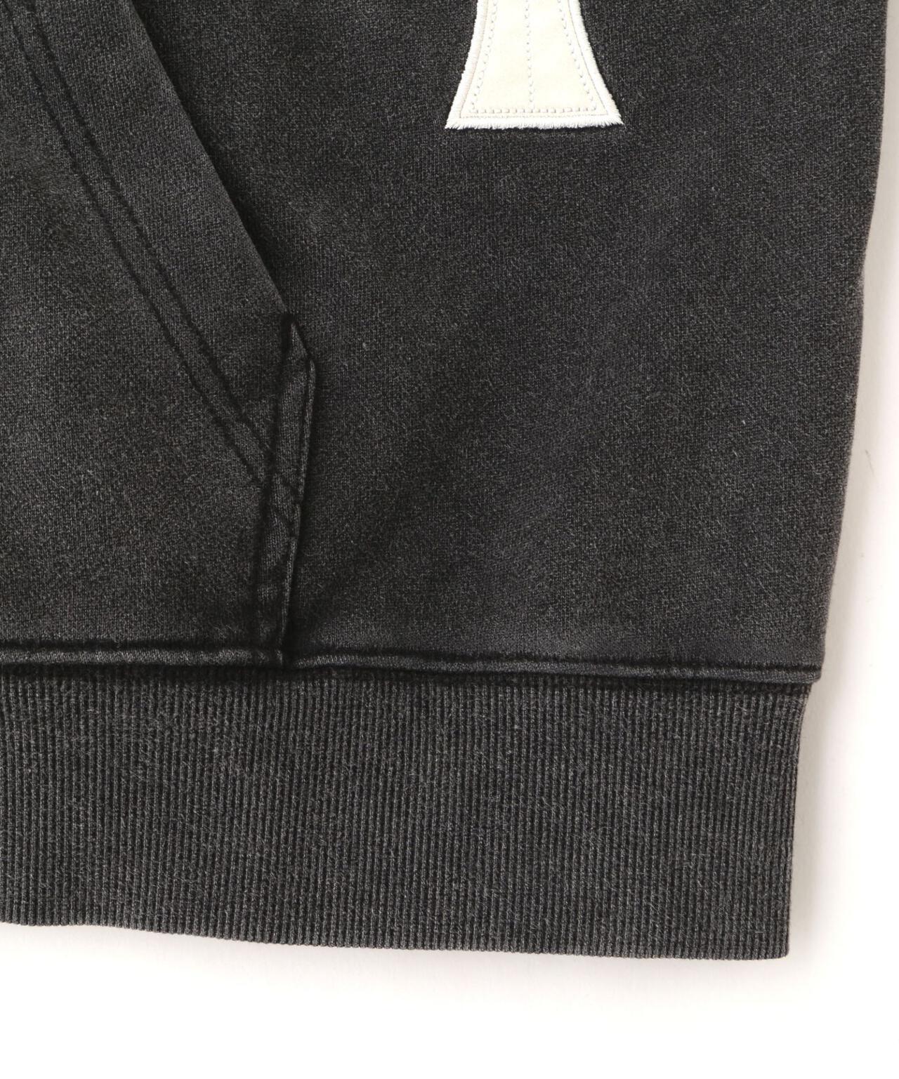 UNKNOWNLONDON/アンノウンロンドン/【LHP限定】皮革十字拉鍊連帽衛衣