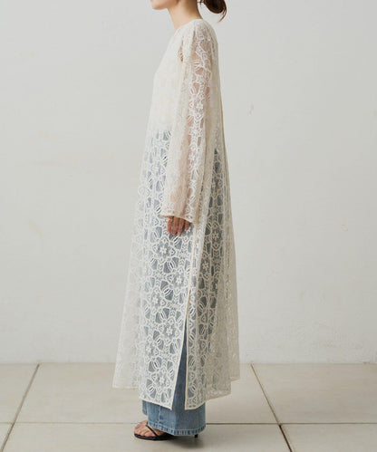 【PUAL CE CIN】雙面風格蕾絲連衣裙