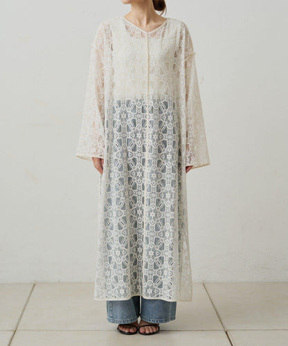 【PUAL CE CIN】雙面風格蕾絲連衣裙