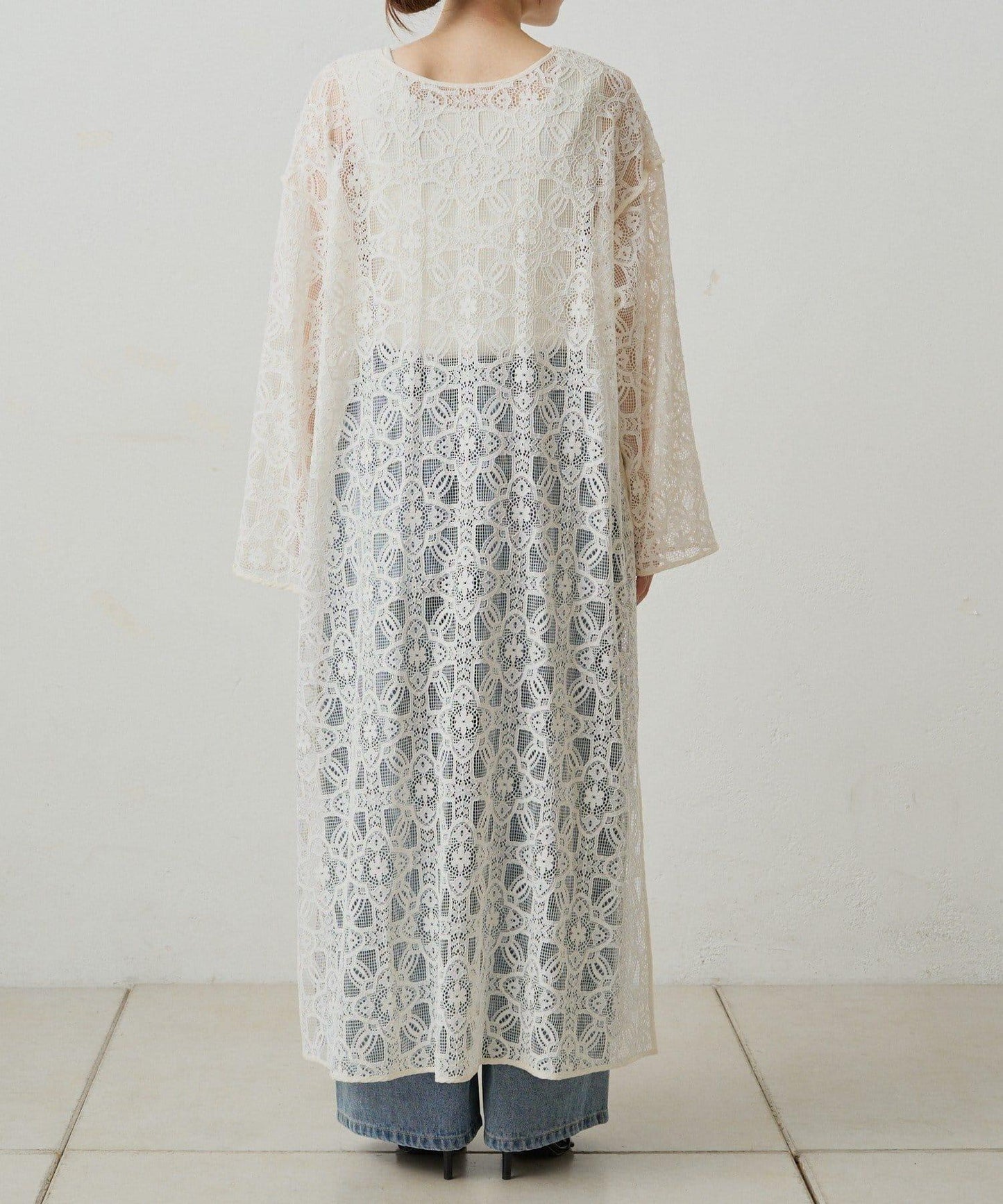 【PUAL CE CIN】雙面風格蕾絲連衣裙