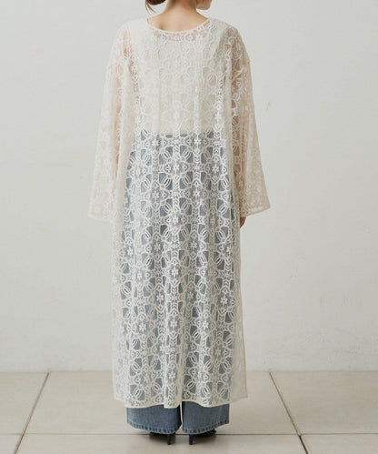 【PUAL CE CIN】雙面風格蕾絲連衣裙