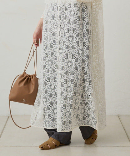 【PUAL CE CIN】雙面風格蕾絲連衣裙