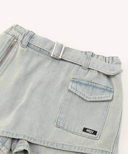 不對稱裹身裙褲