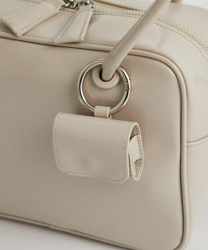 【cache cache】漆皮中號波士頓包