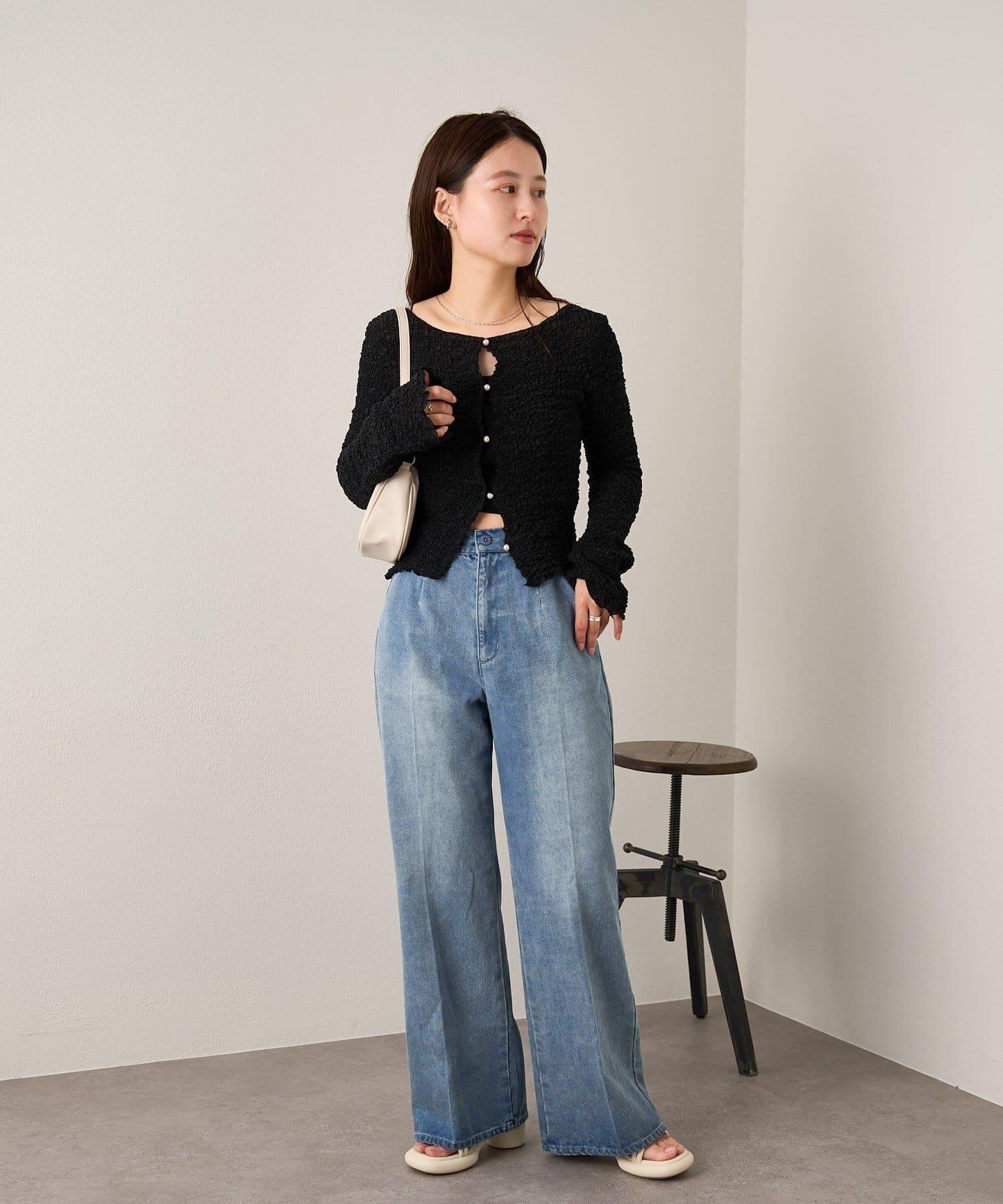 Kastane B 泡泡針織開衫