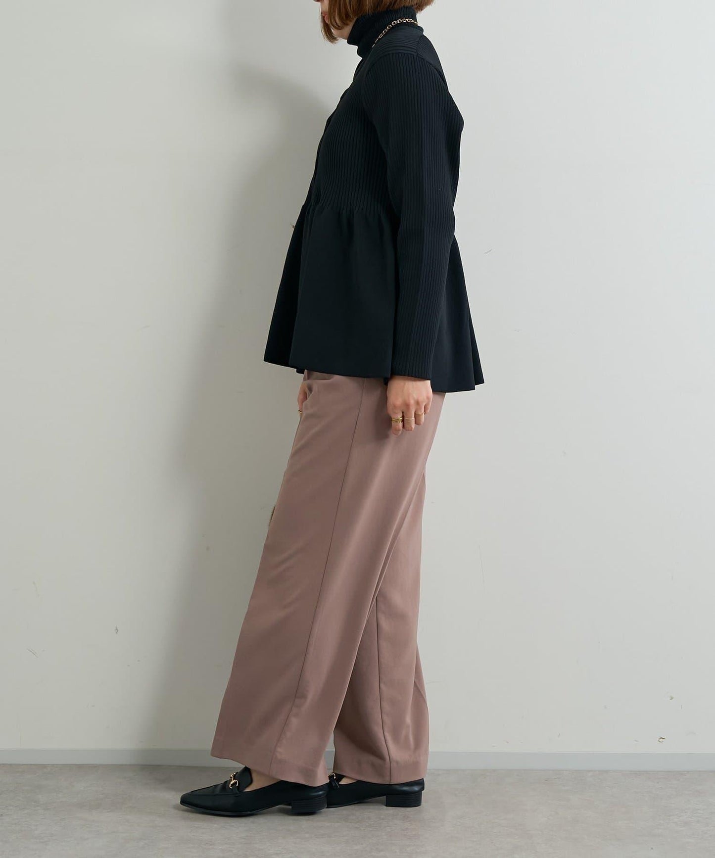 日常百搭羅紋高領衫