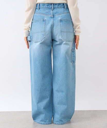 【MONN.:.(モン)】寬鬆工裝牛仔褲