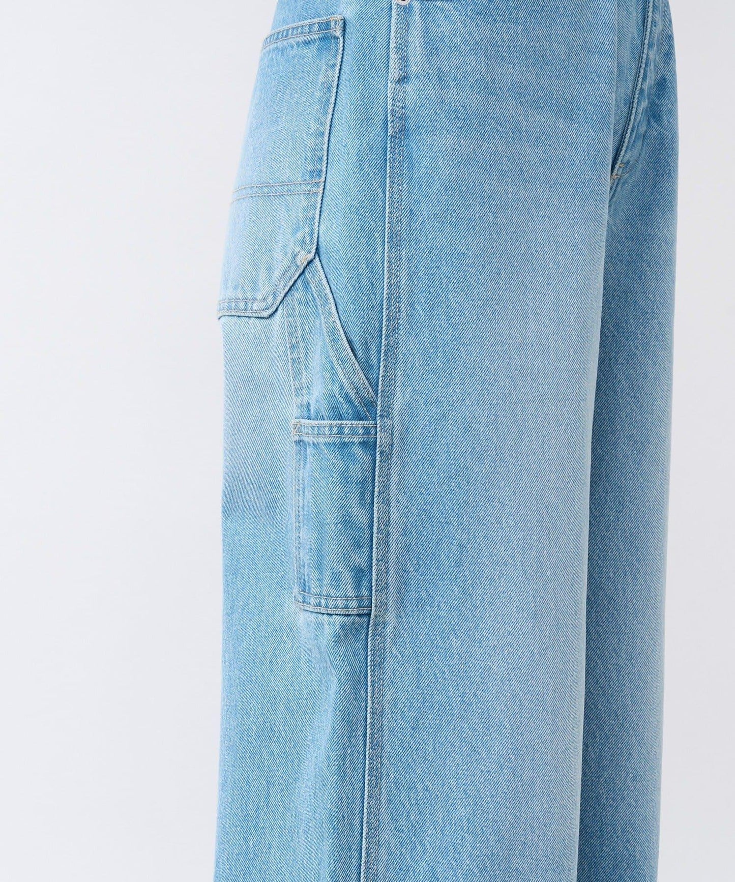 【MONN.:.(モン)】寬鬆工裝牛仔褲