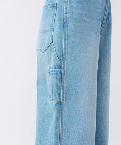 【MONN.:.(モン)】寬鬆工裝牛仔褲