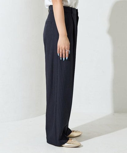 褶皺直筒褲（西裝褲）