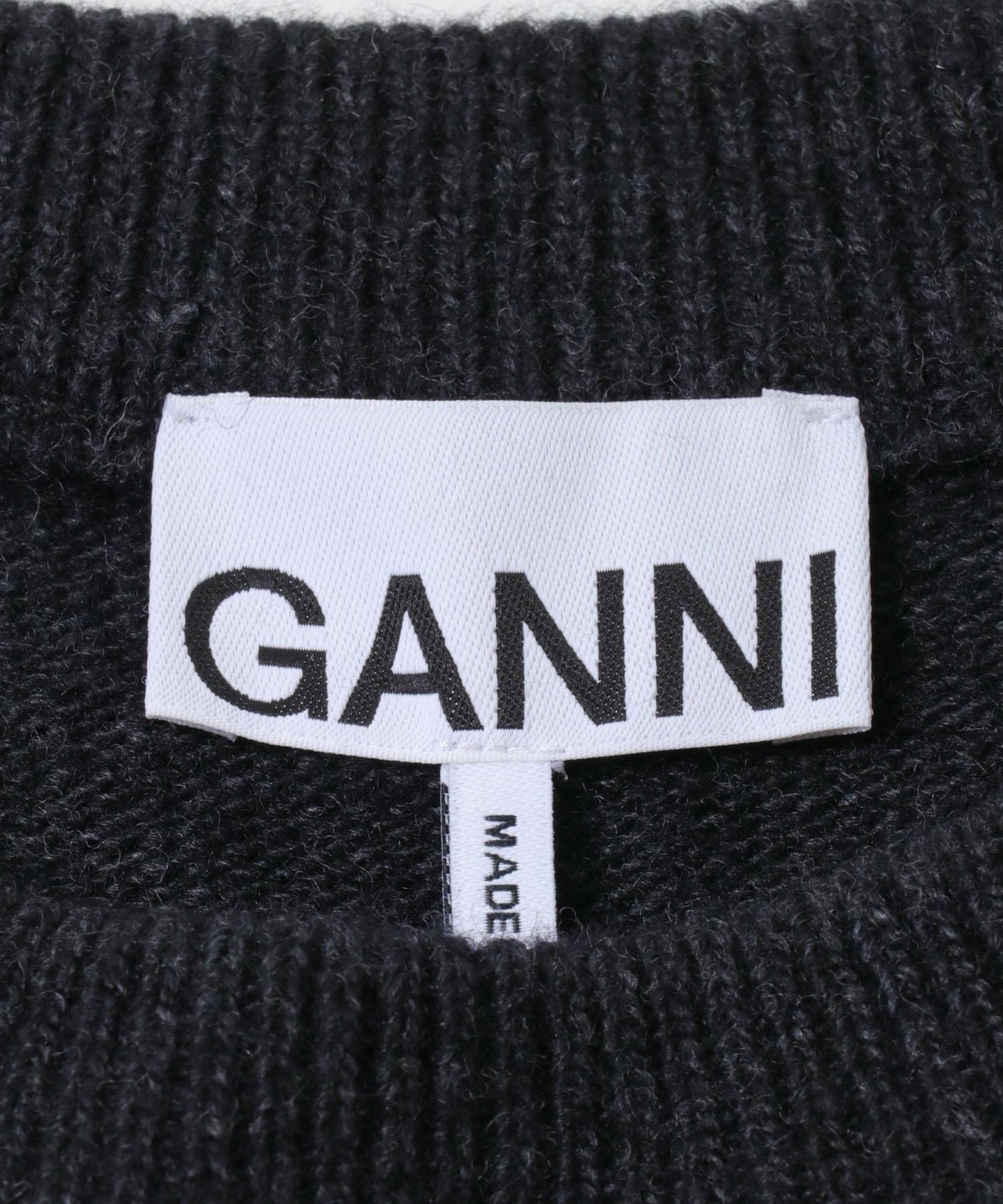 GANNI 圖案羊毛混紡小狗