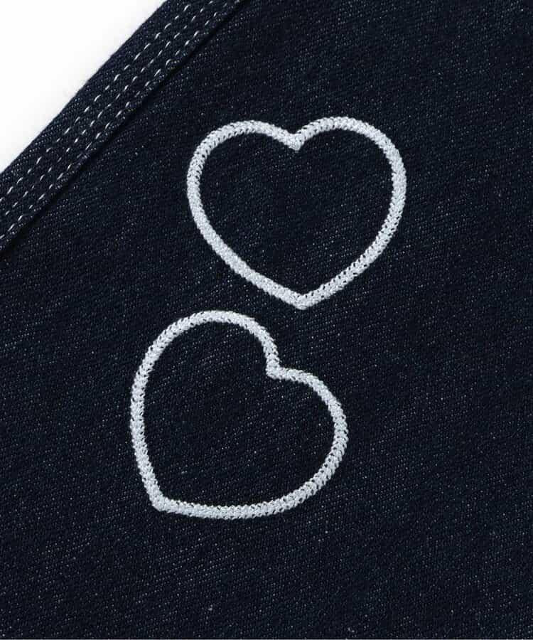 鏈式刺繡寬鬆牛仔褲