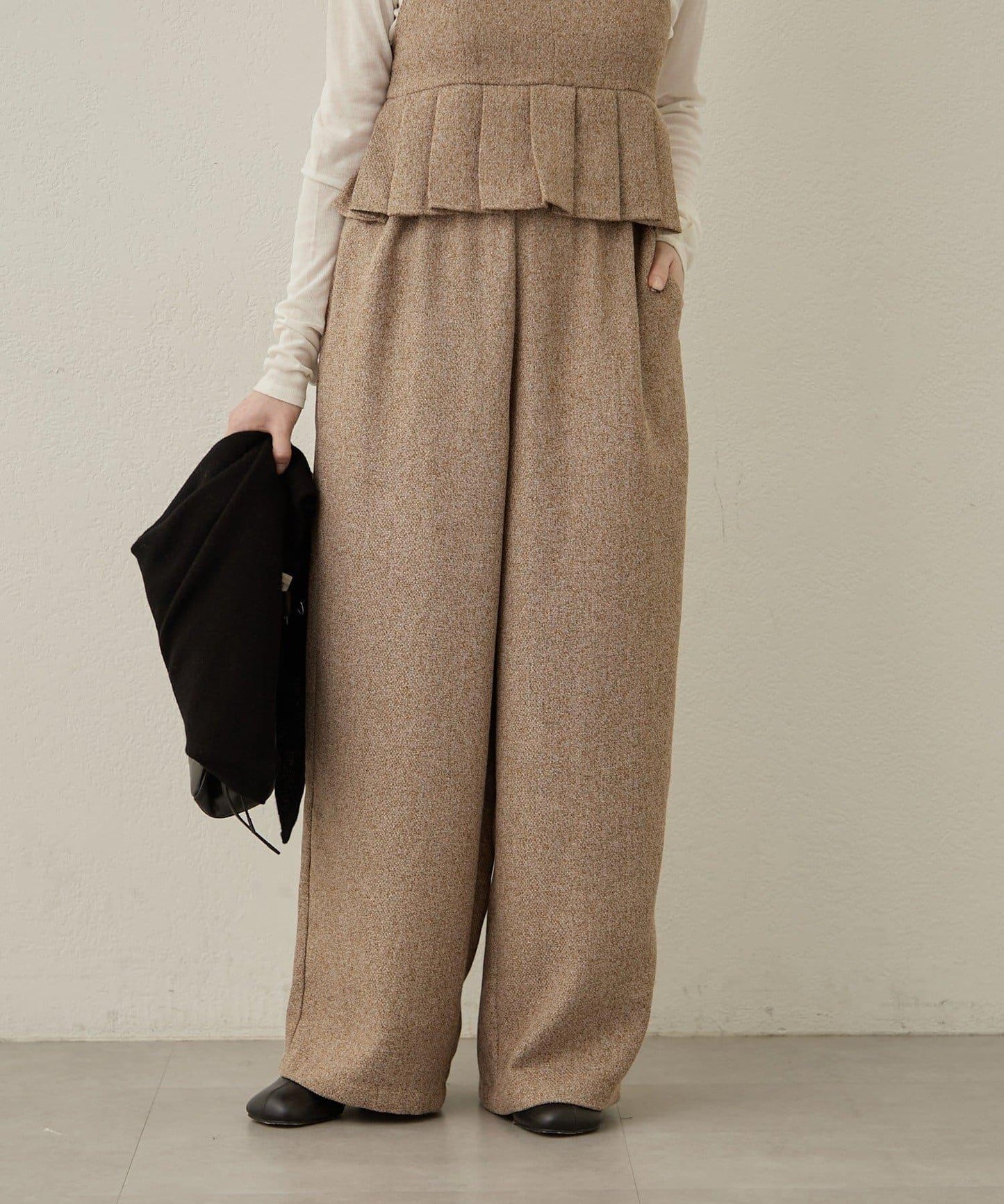 【可搭配套裝穿著◎】粗花呢休閒褲