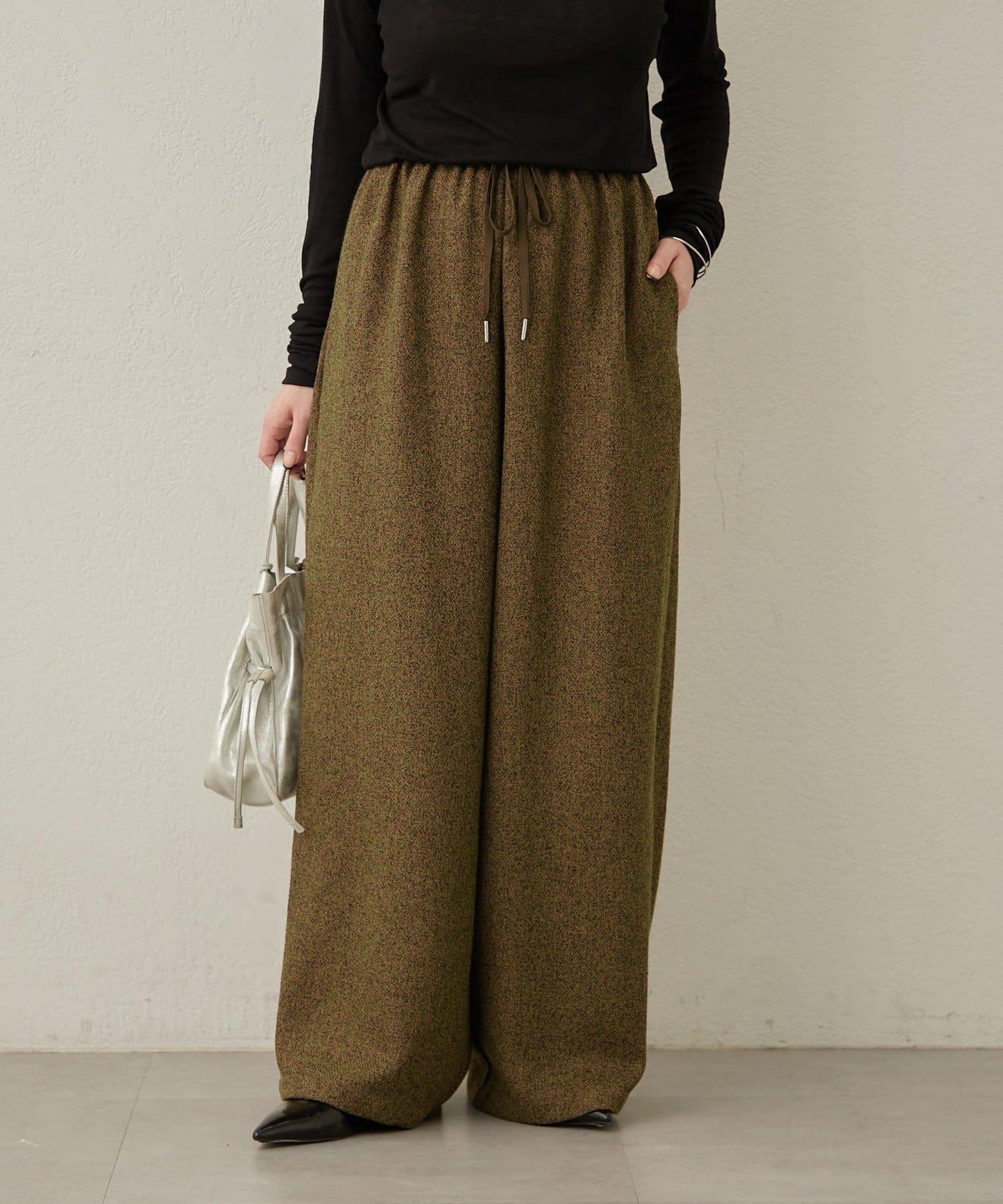 【可搭配套裝穿著◎】粗花呢休閒褲