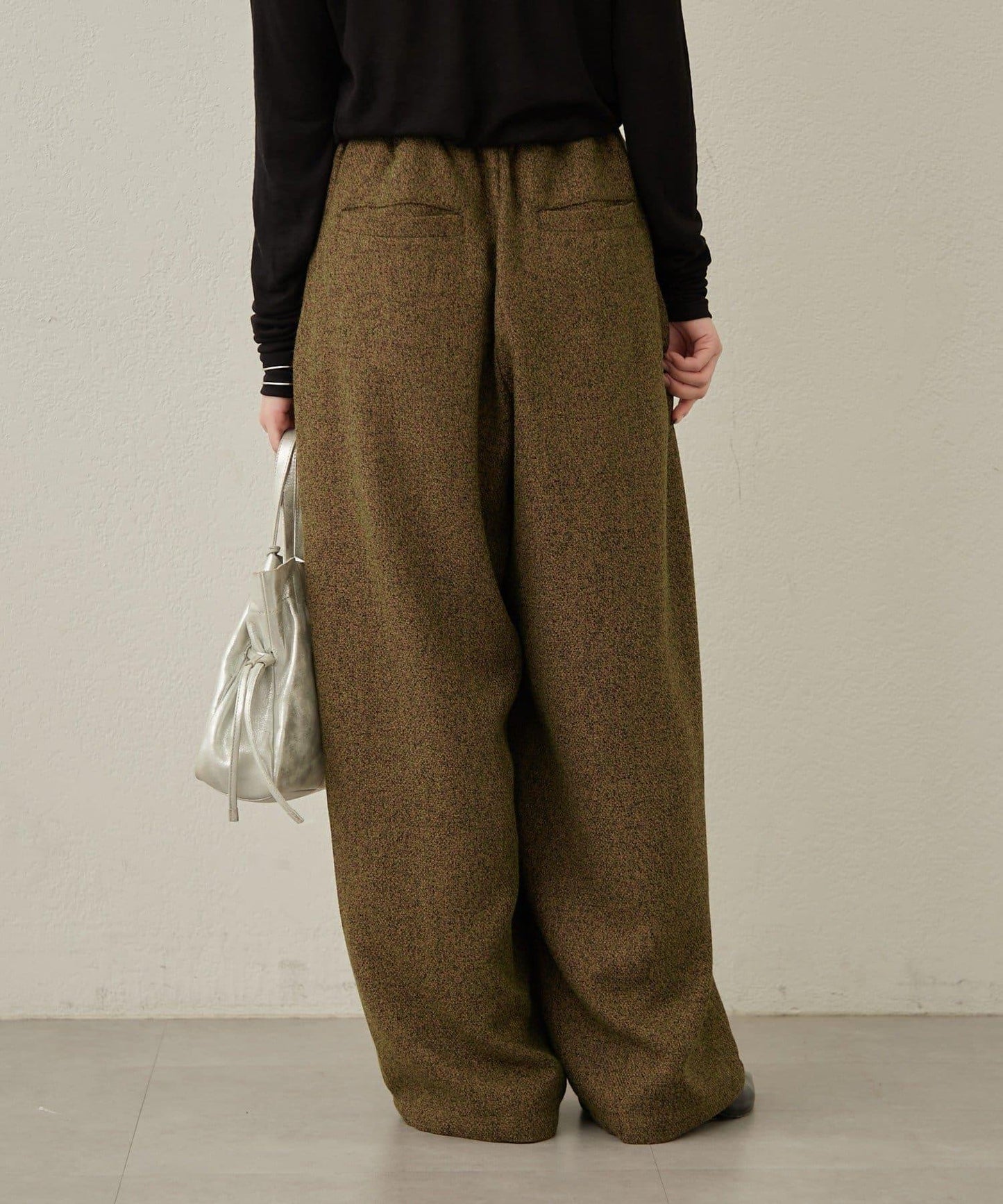 【可搭配套裝穿著◎】粗花呢休閒褲