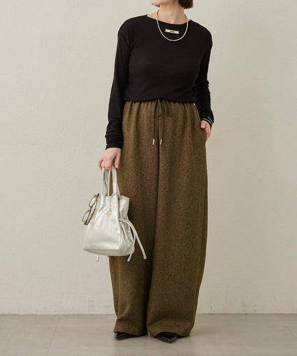 【可搭配套裝穿著◎】粗花呢休閒褲