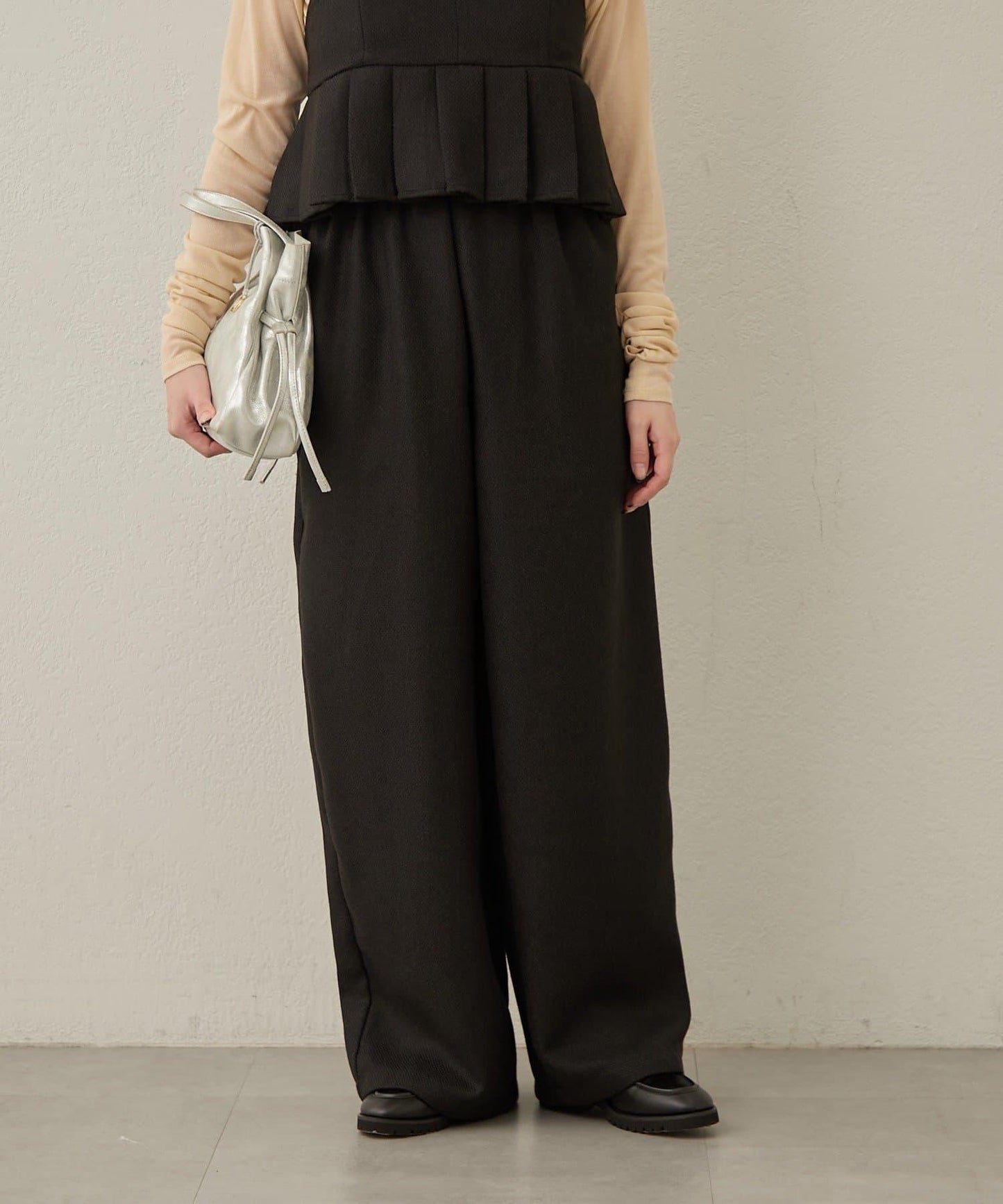 【可搭配套裝穿著◎】粗花呢休閒褲