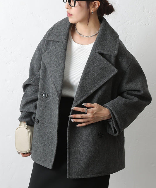 科技羊毛P型大衣