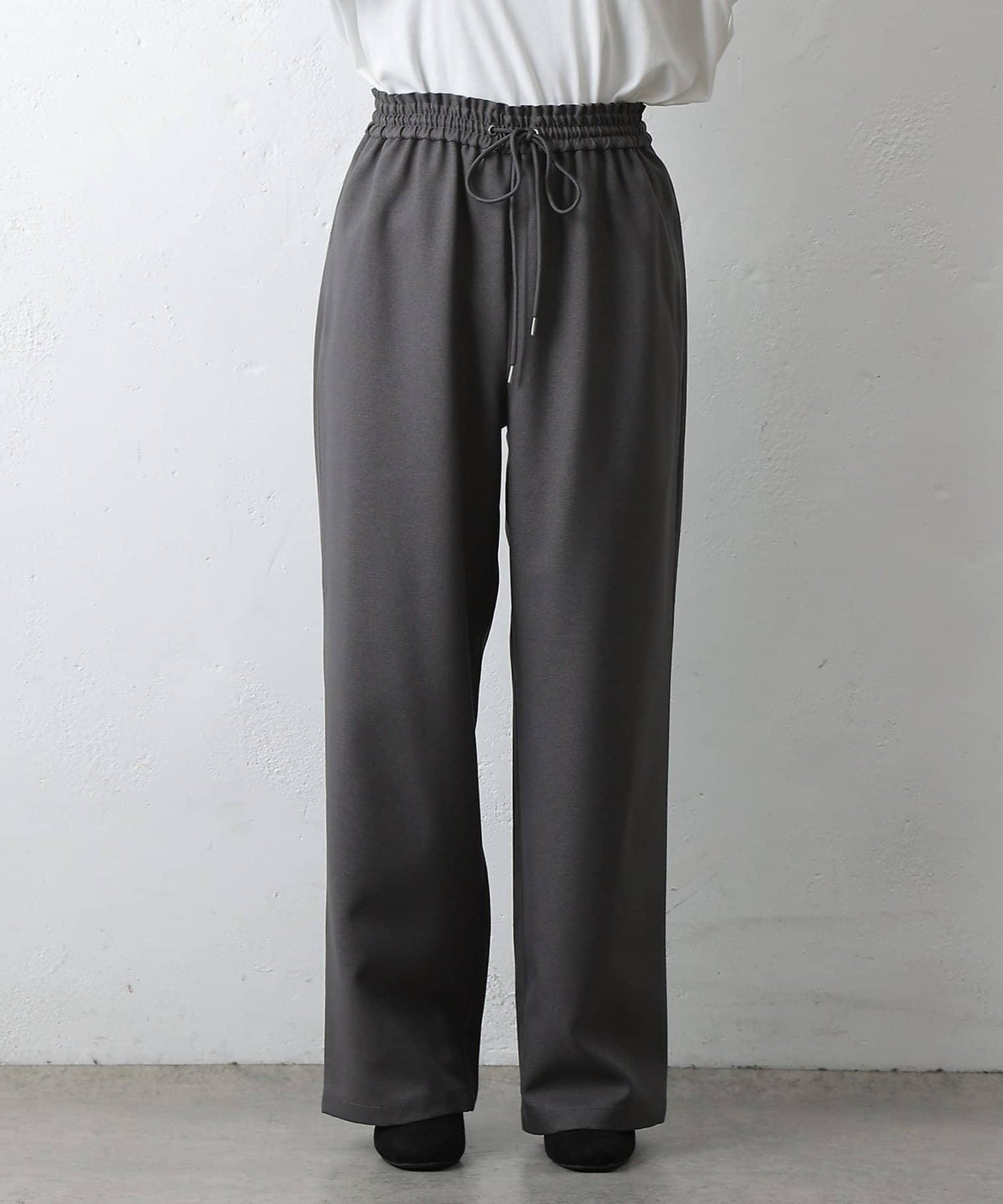 羊毛感休閒寬腿褲