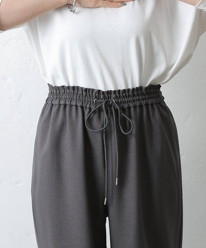 羊毛感休閒寬腿褲