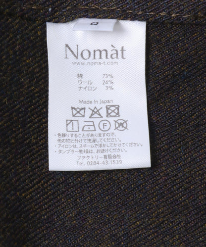 Nomat 羊毛棉直筒褲