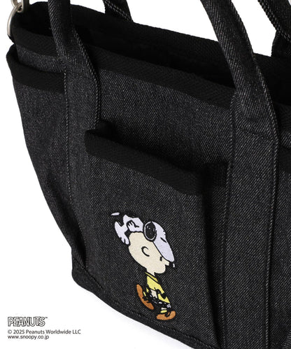 《AVIREX × 《PEANUTS》牛仔迷你手提包 / 牛仔迷你托特包 / 花生漫畫 / AVIREX