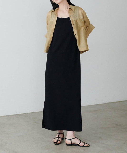 【LARUTA】前後兩穿寬鬆開叉連衣裙