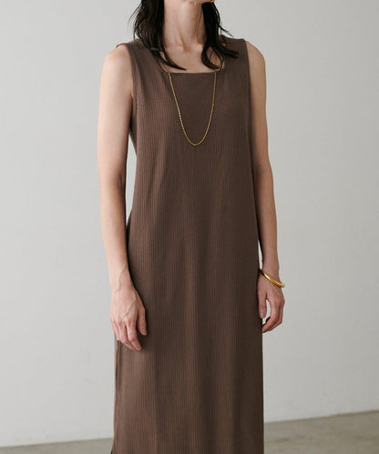 【LARUTA】前後兩穿寬鬆開叉連衣裙