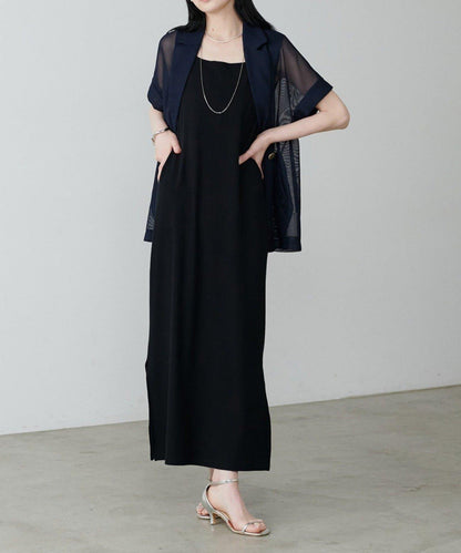 【LARUTA】前後兩穿寬鬆開叉連衣裙