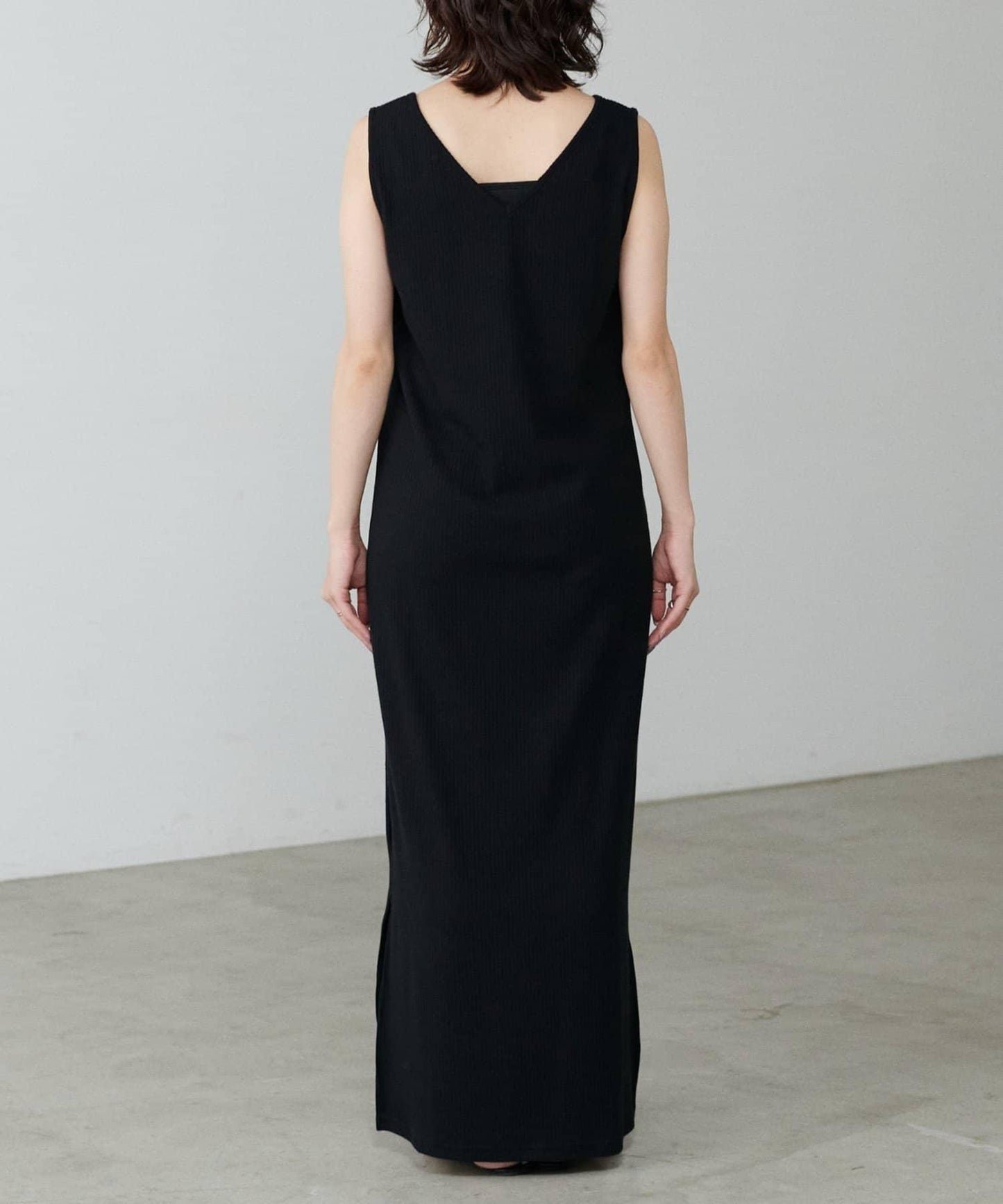 【LARUTA】前後兩穿寬鬆開叉連衣裙