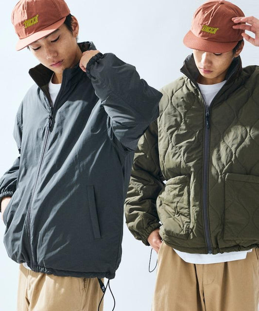 寬鬆版型雙面穿多功能棉服夾克 / 中棉短外套