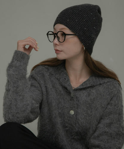 亮片金蔥針織帽