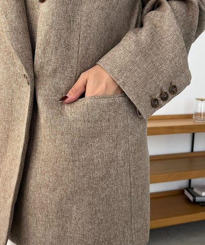 【CAPRICIEUX LE'MAGE×nanaco聯名】粗花呢夾克