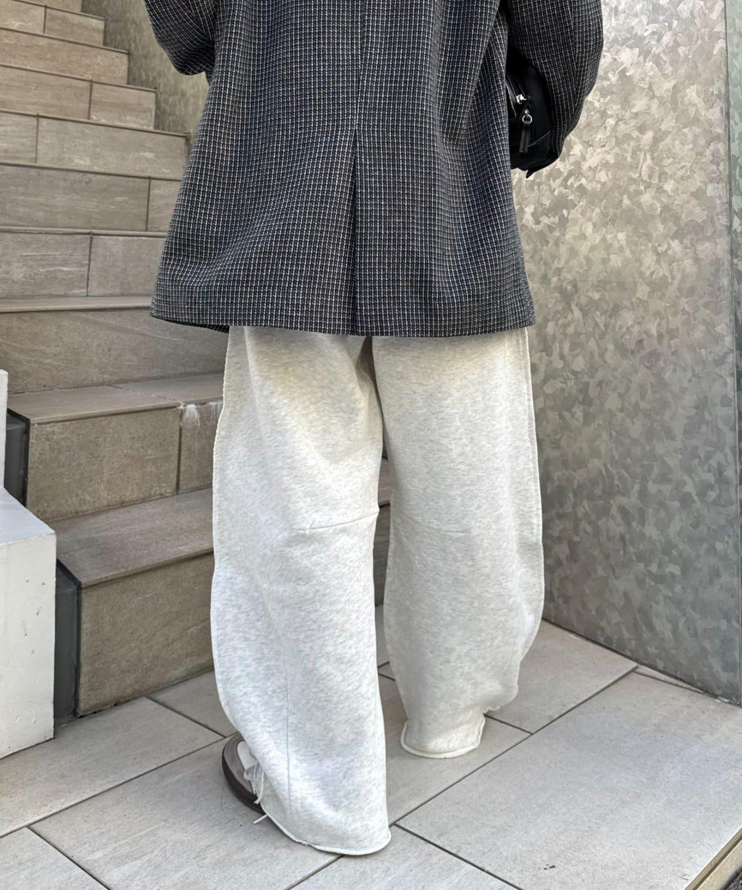 單點標誌刺繡衛褲