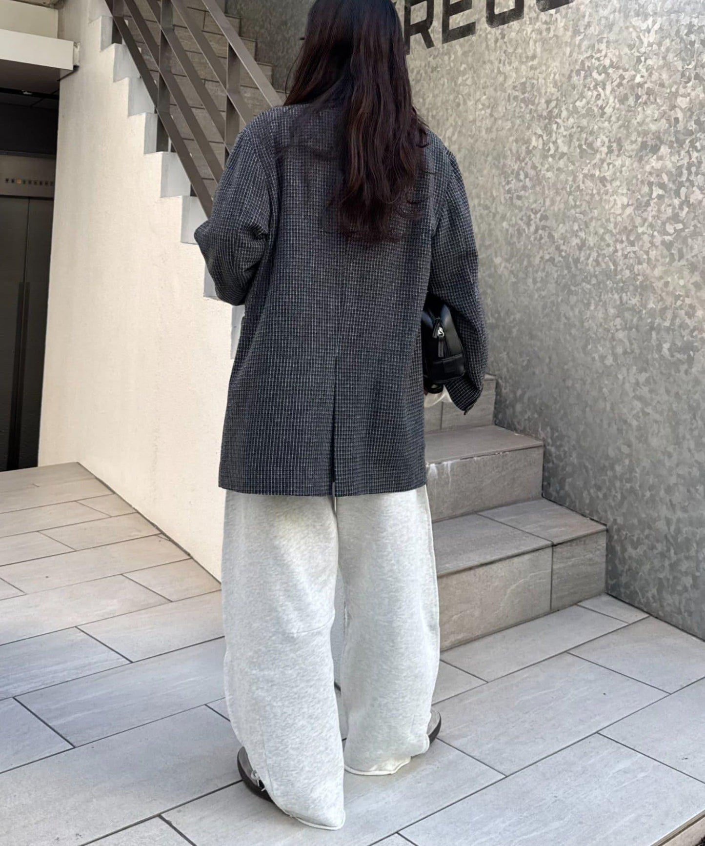 單點標誌刺繡衛褲